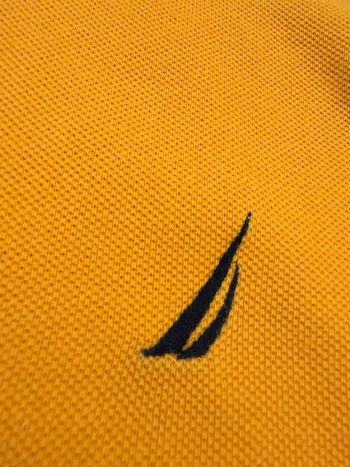 💛 Polo Nautica à Rayures Jaune/Marine - Taille L
