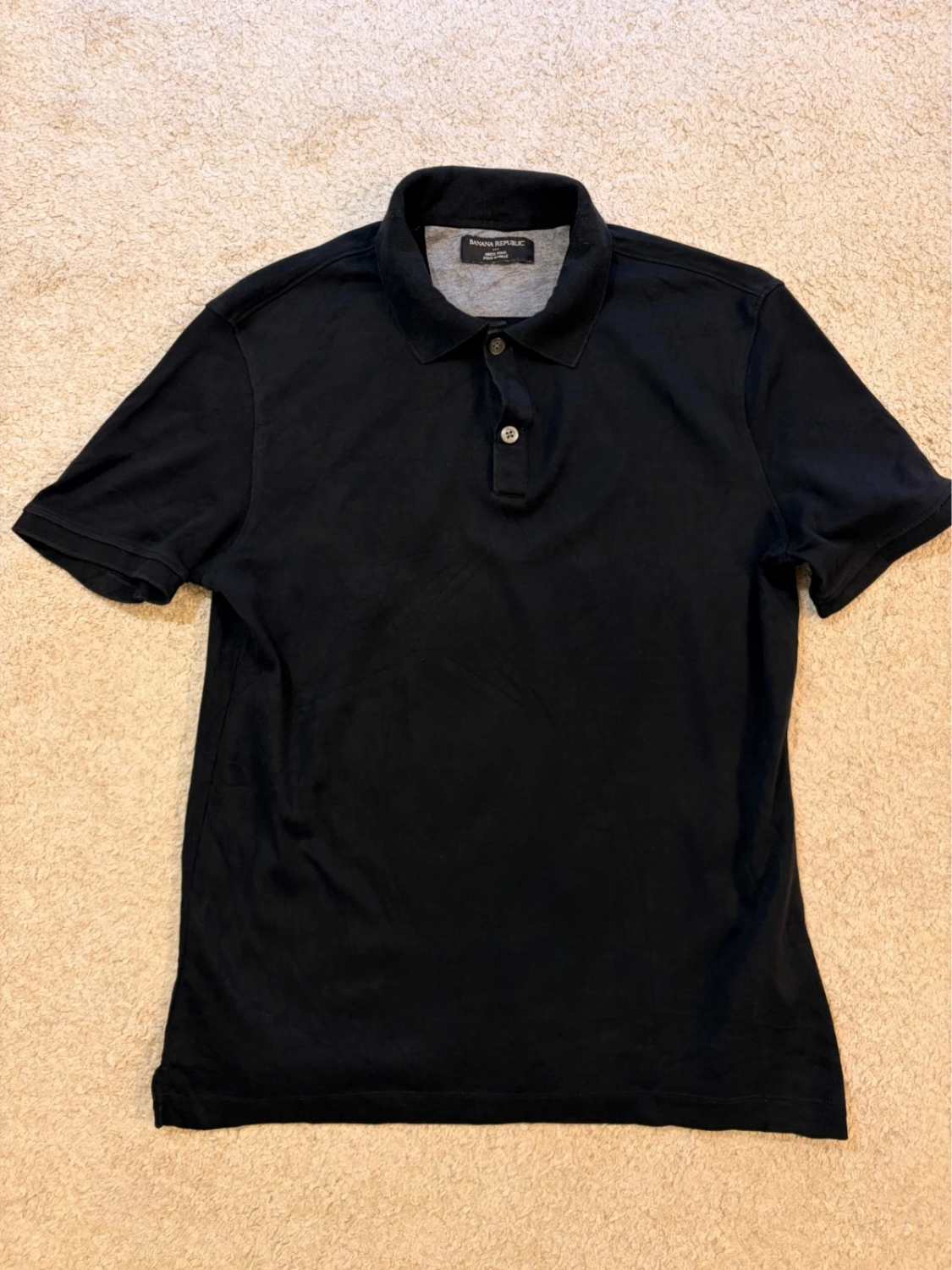 🖤👔 Polo Banana Republic "Dress Polo" Noir - Élégance Intemporelle