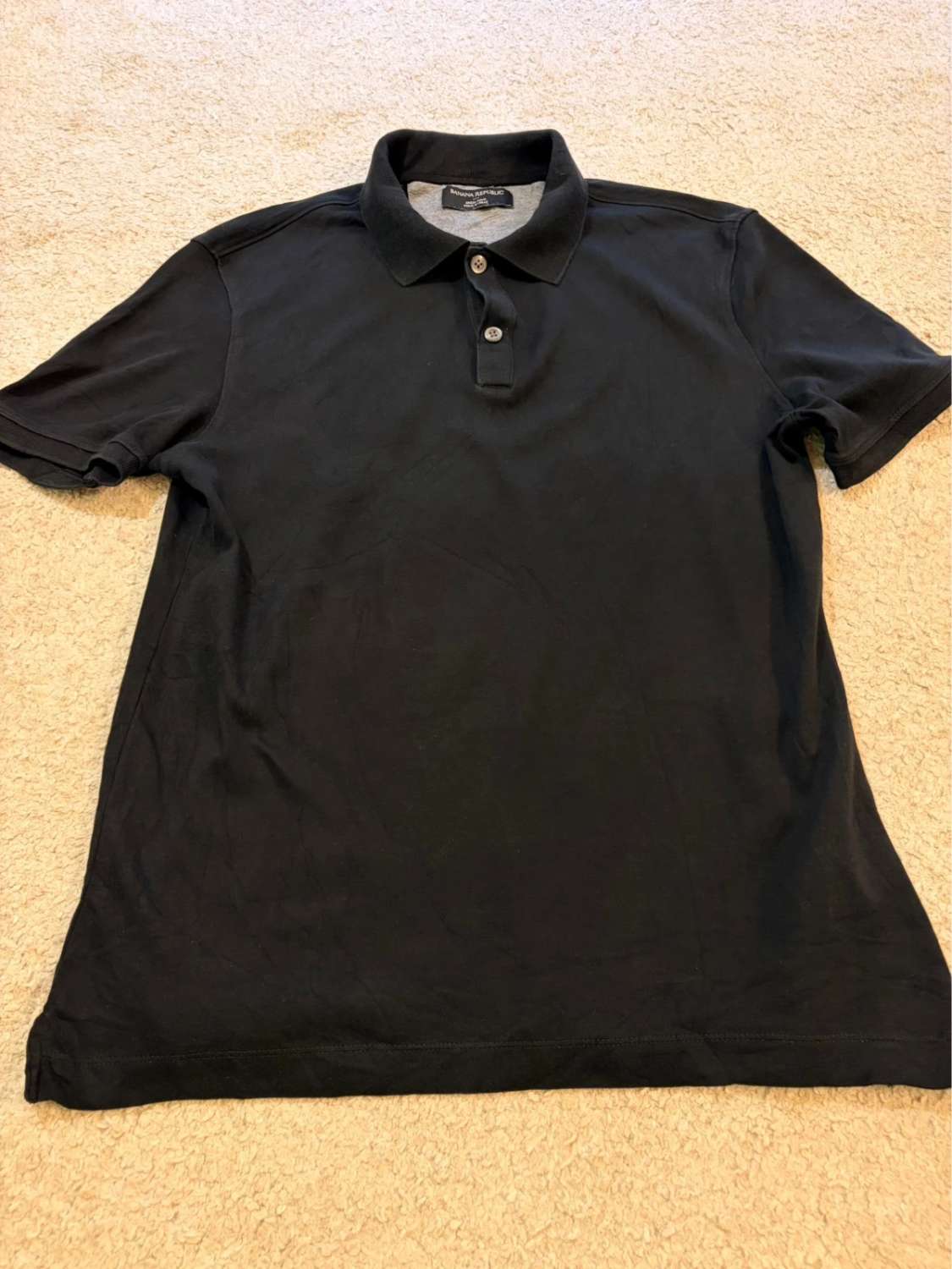 🖤👔 Polo Banana Republic "Dress Polo" Noir - Élégance Intemporelle