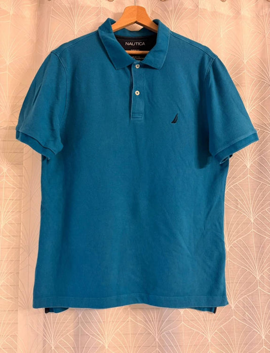 💎 Polo Nautica Classic Fit Bleu - Fraîcheur & Élégance Maritime