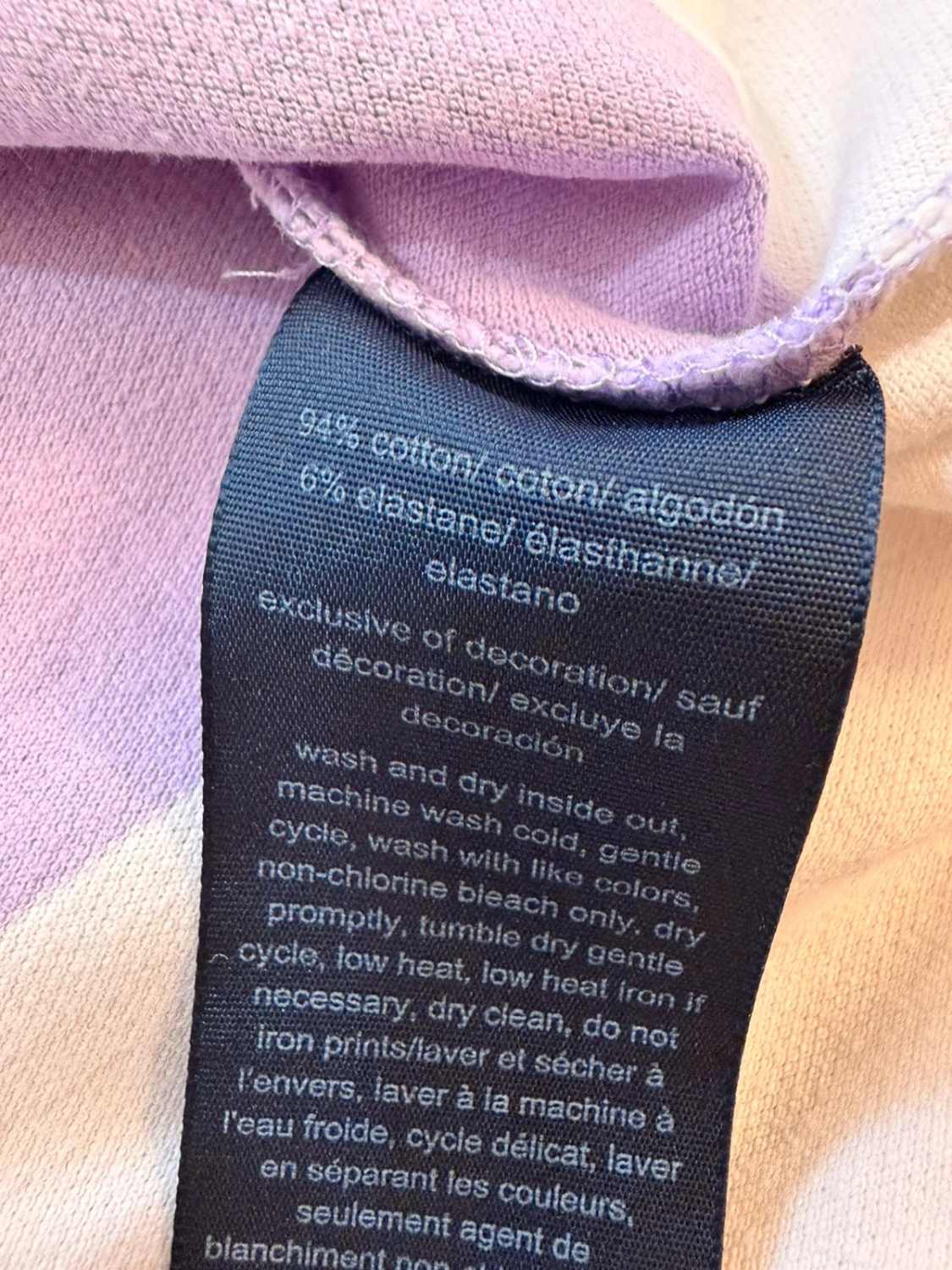 💜 Polo Tommy Hilfiger à Rayures Violet/Blanc - Taille M