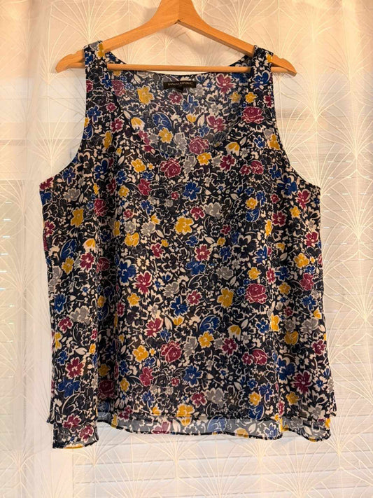 Blusa sin Mangas Banana Republic - Estampado Floral - Talla XL