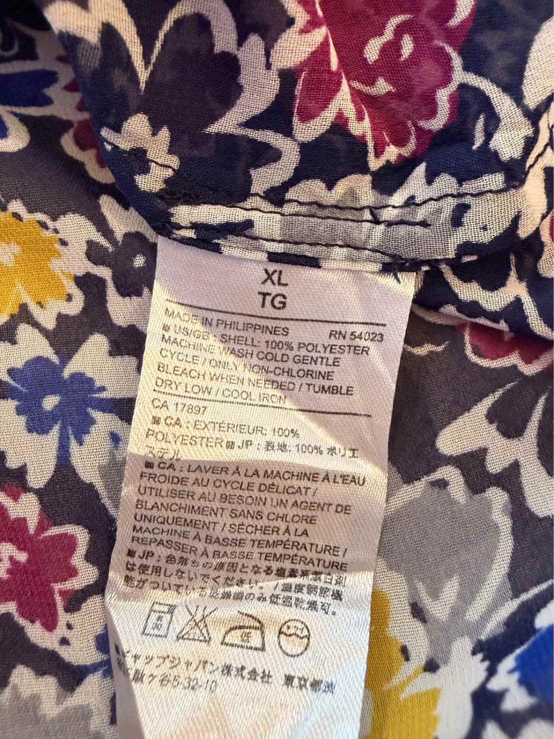 Blouse sans Manches Banana Republic - Motif Fleur - Taille XL