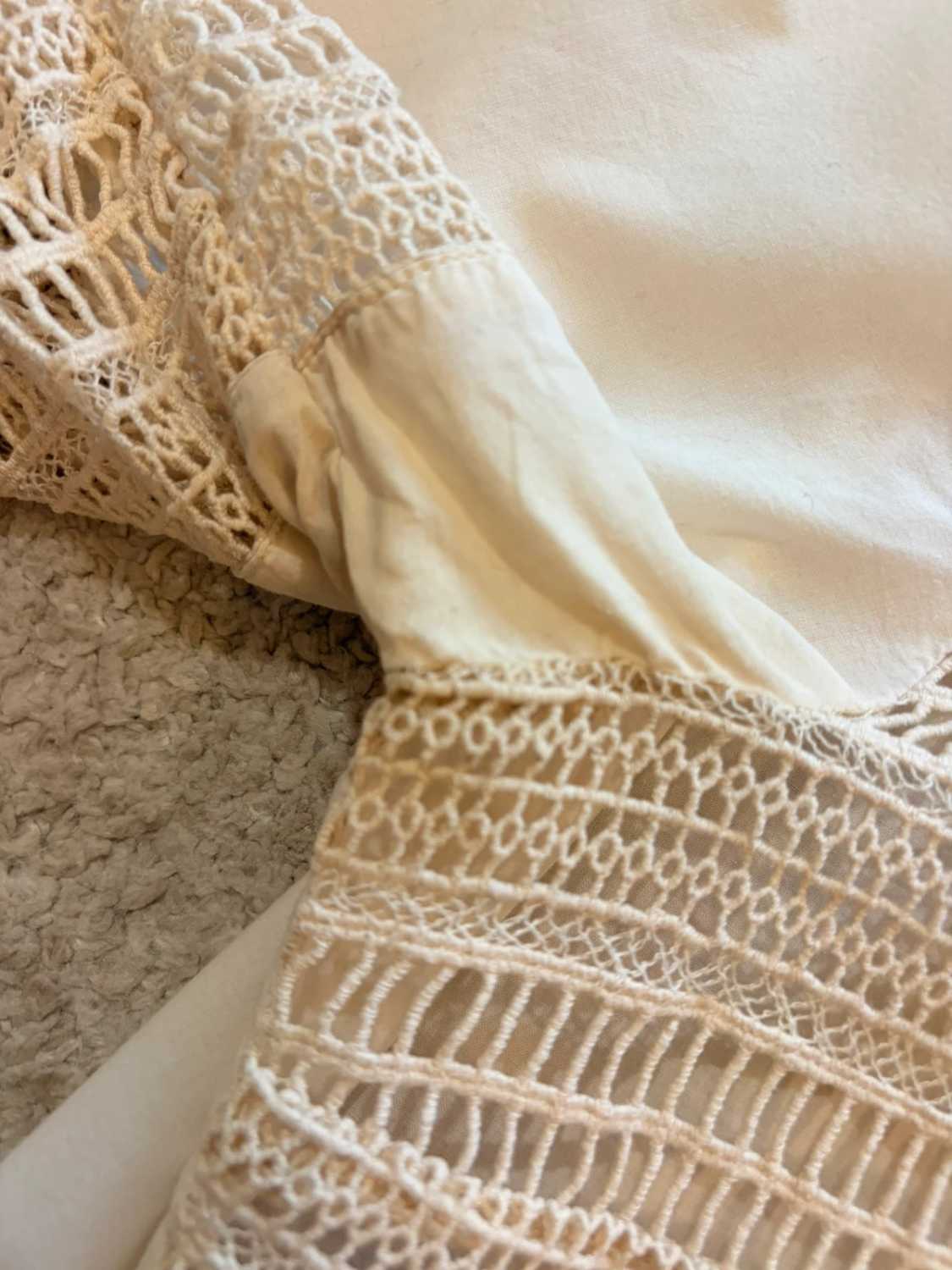 Blouse Banana Republic Transparente Blanc Manches Courtes - Aérienne & Sensuelle