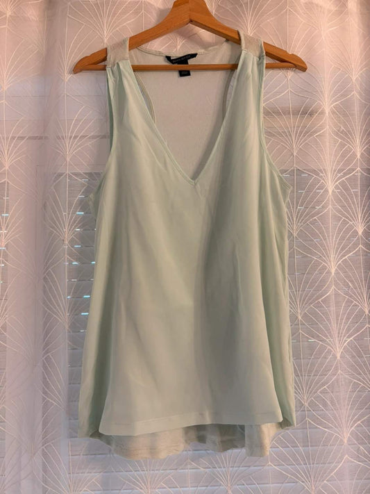 Blusa Banana Republic Sem Mangas Turquesa - Corte Estruturado & Cor Viva