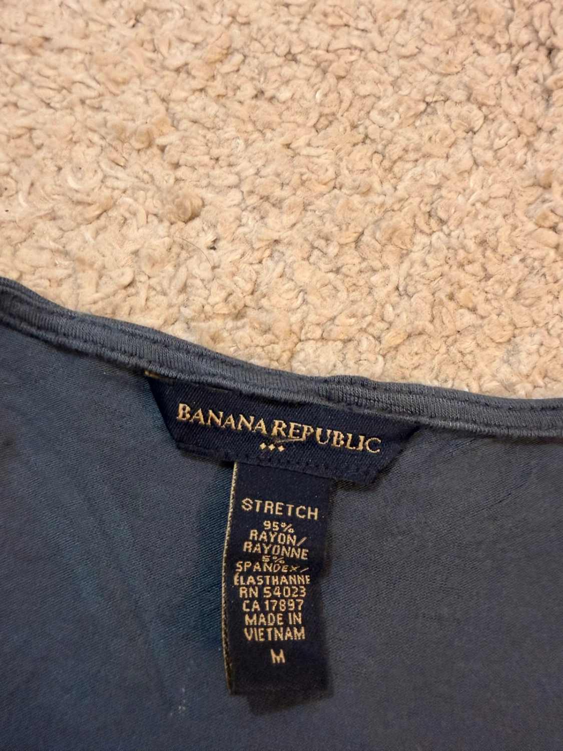 Blouse Banana Republic Manches Courtes Stretch Gris - Confort Moderne & Polyvalente