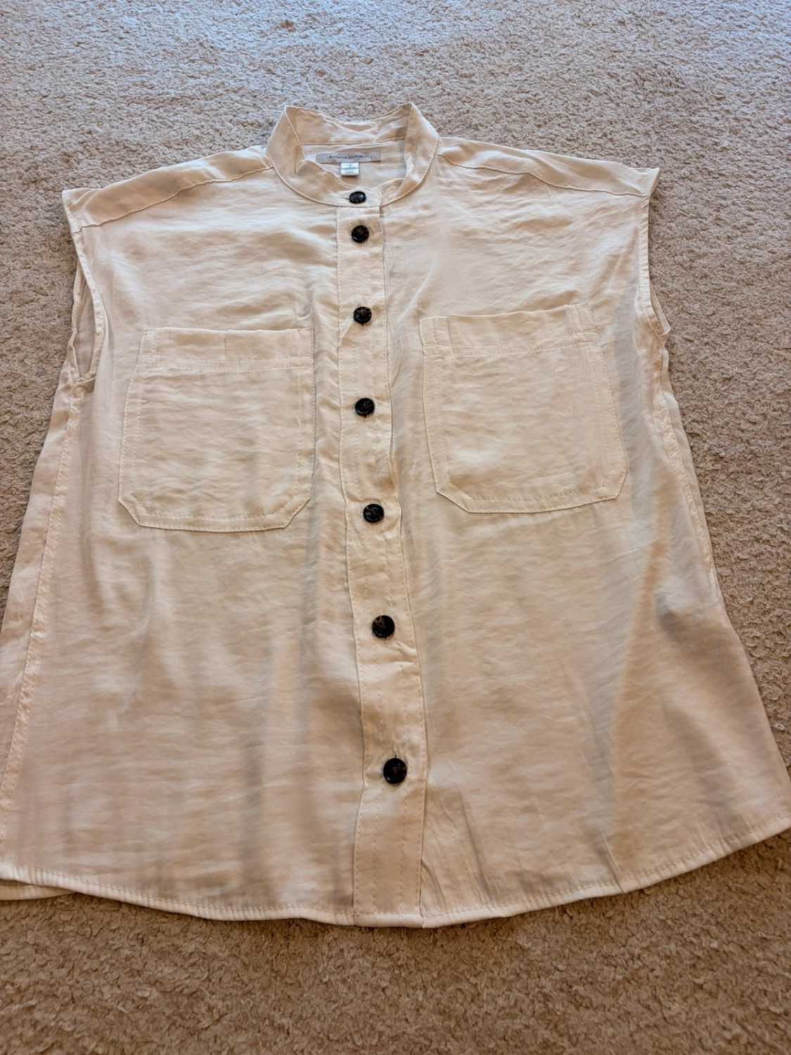 👚 Blouse Zara - Blanc - Lin - Femme (L)