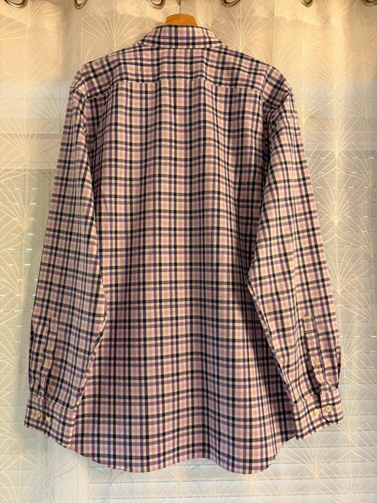 Chemise Banana Republic Non-Iron à Carreaux - Violet/Lila - Grant Fit - Taille XL 👔