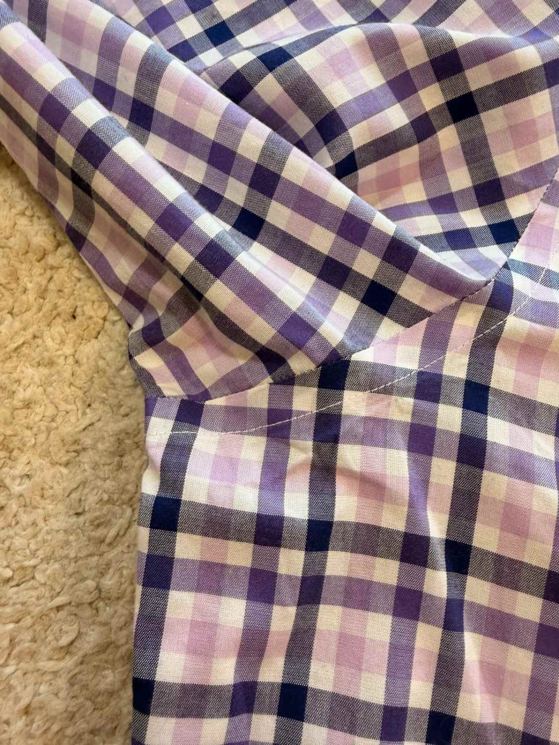 Chemise Banana Republic Non-Iron à Carreaux - Violet/Lila - Grant Fit - Taille XL 👔
