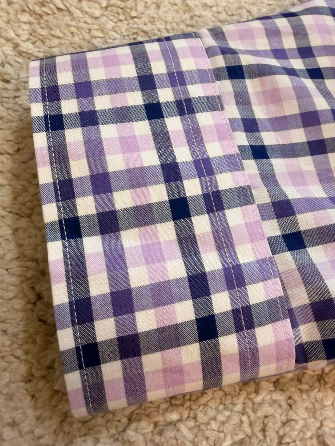 Chemise Banana Republic Non-Iron à Carreaux - Violet/Lila - Grant Fit - Taille XL 👔