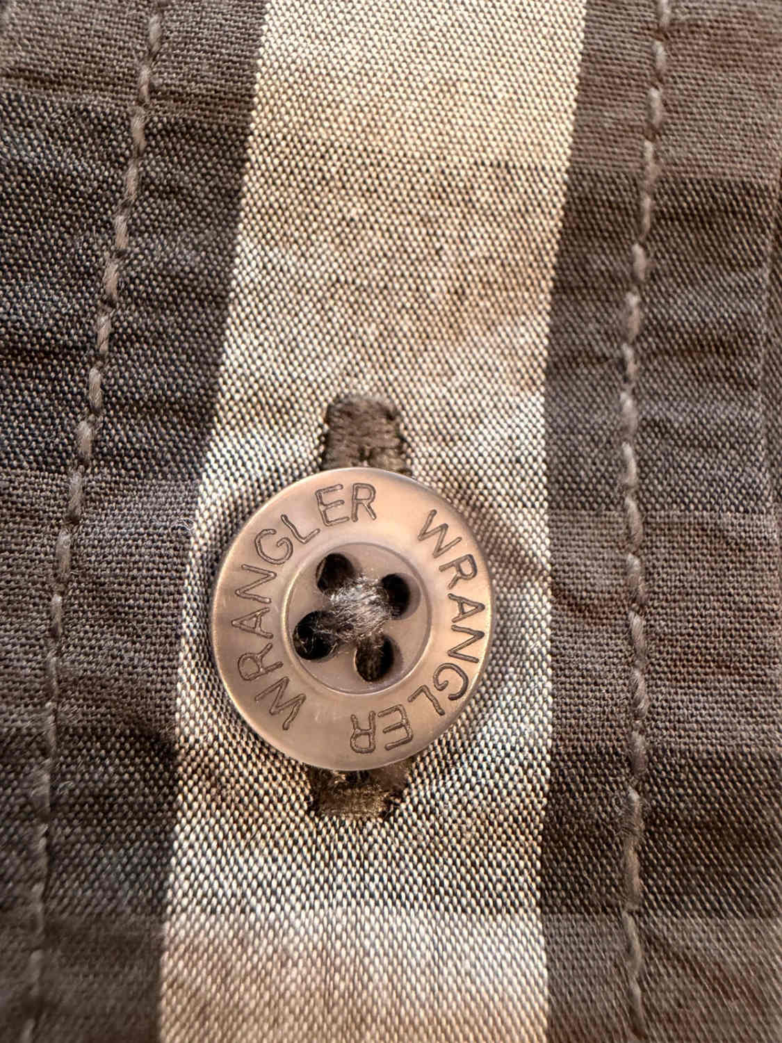 Chemise Wrangler Homme à Carreaux - Kaki/Rouge/Blanc - Taille XXL