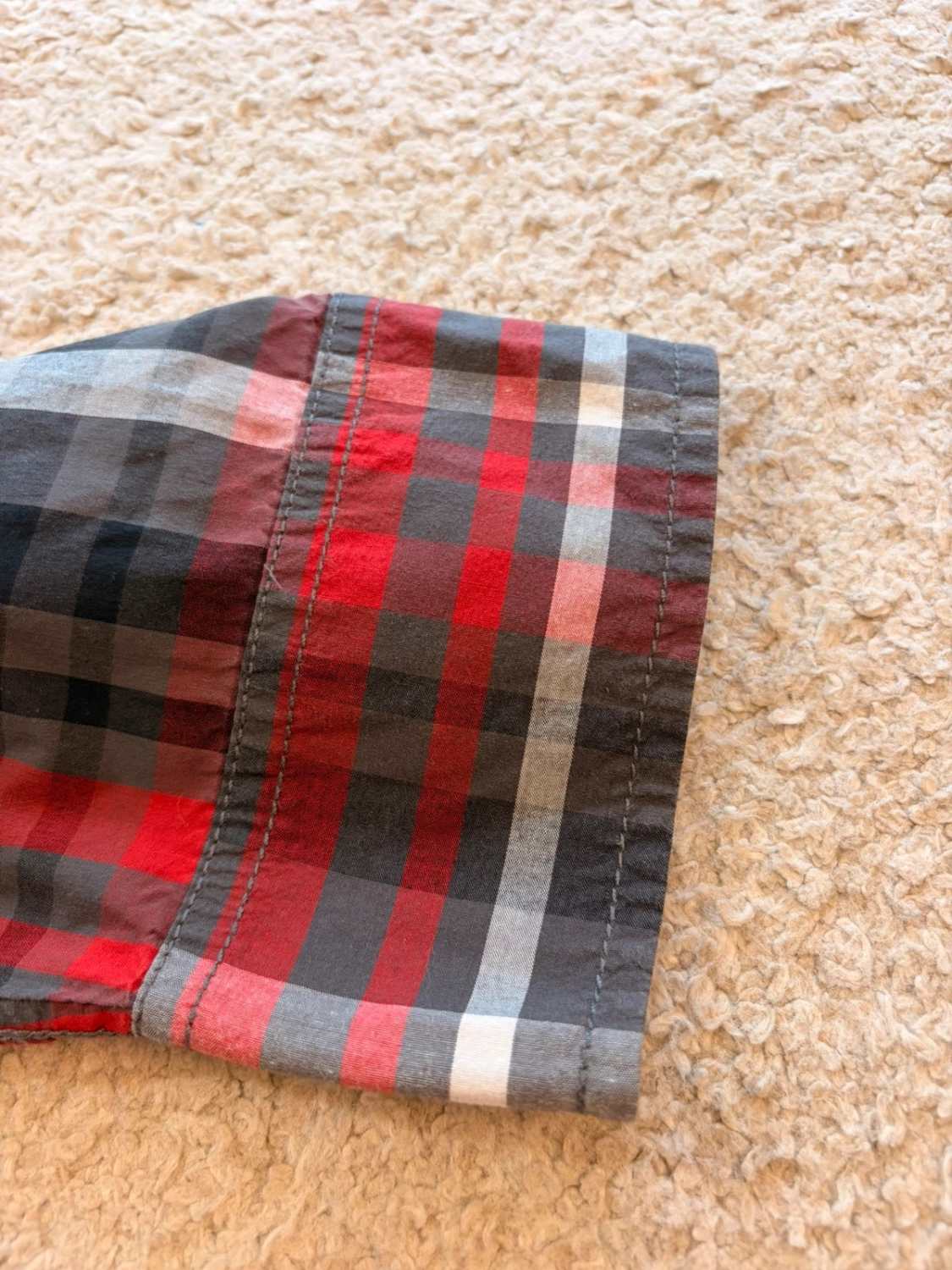 Chemise Wrangler Homme à Carreaux - Kaki/Rouge/Blanc - Taille XXL