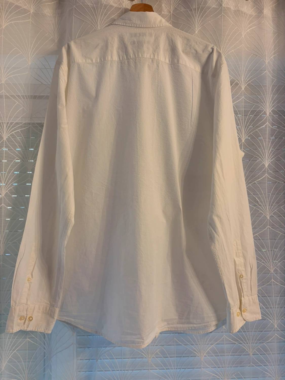 👔 Chemise Banana Republic Homme Slim Fit - Rayures Blanches - Taille XL