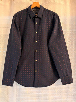 Chemise Banana Republic Homme Grant Fit - Marine à Motif - Taille M 👔