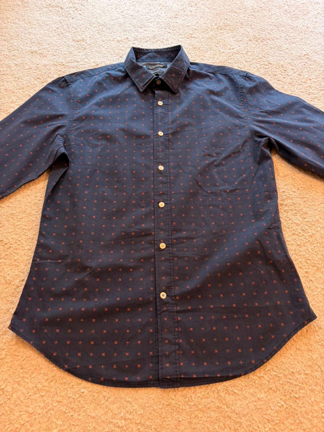 Chemise Banana Republic Homme Grant Fit - Marine à Motif - Taille M 👔