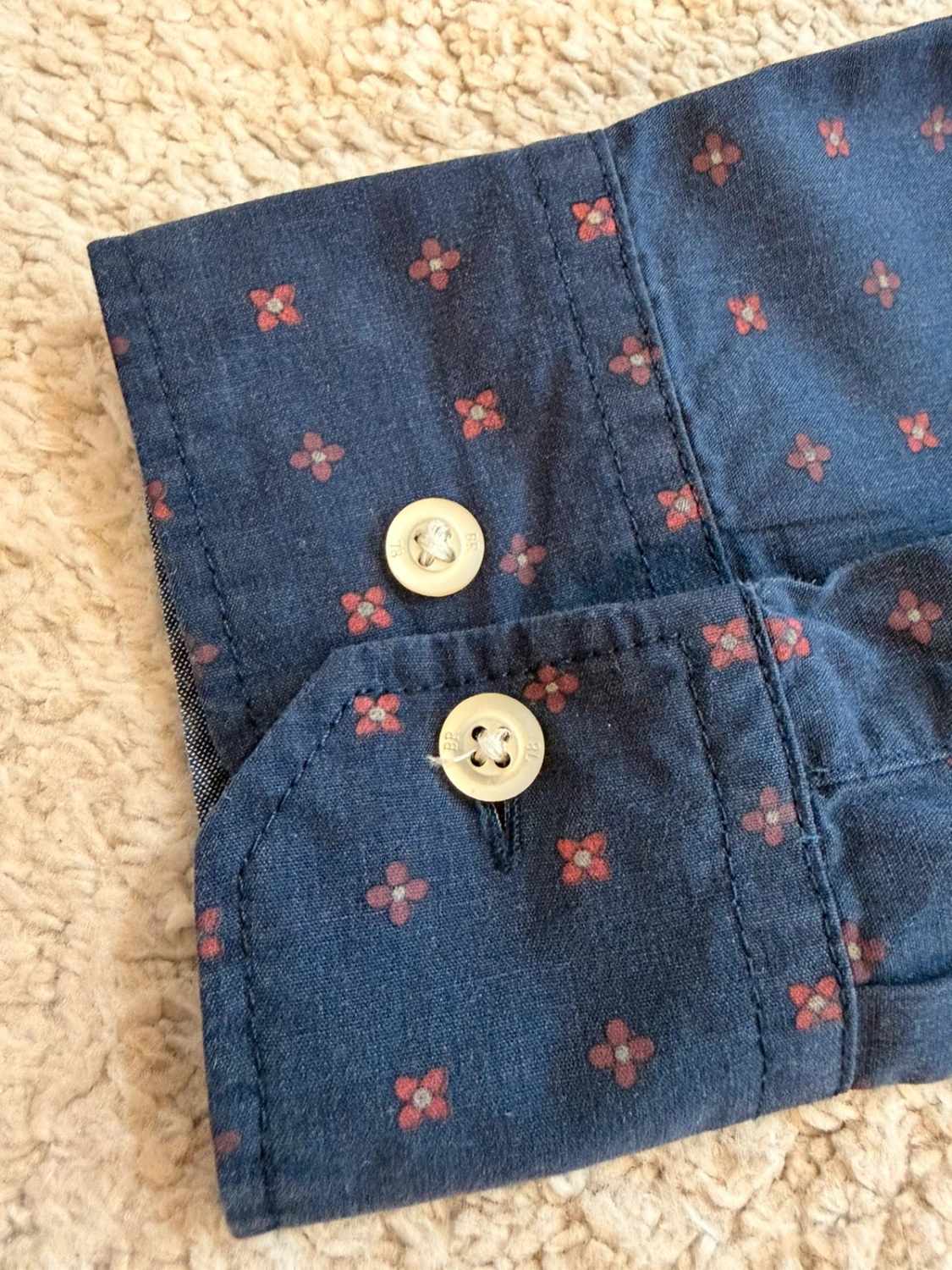 Chemise Banana Republic Homme Grant Fit - Marine à Motif - Taille M 👔