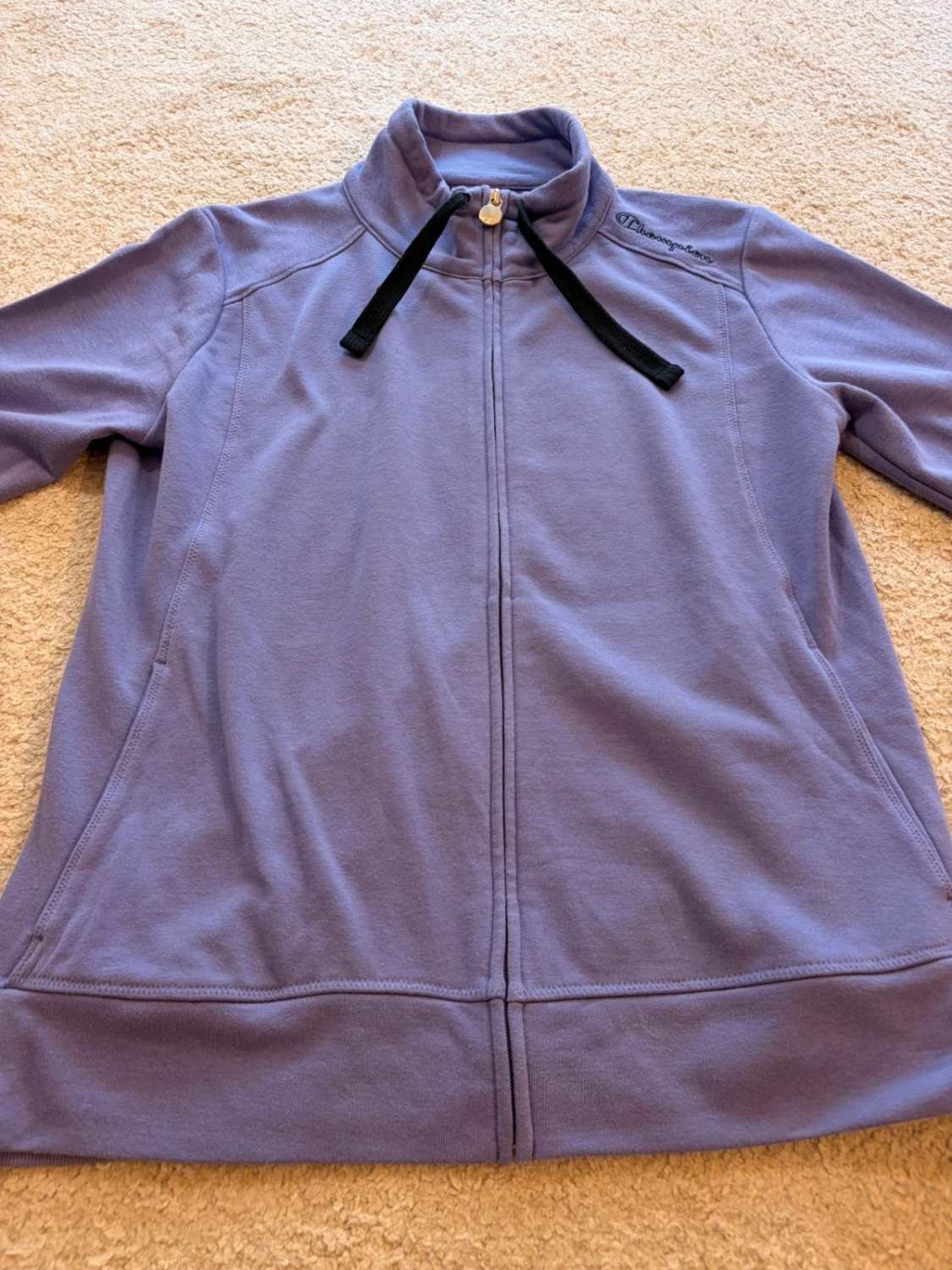 🌸 Pull à zip Champion Lilas - L