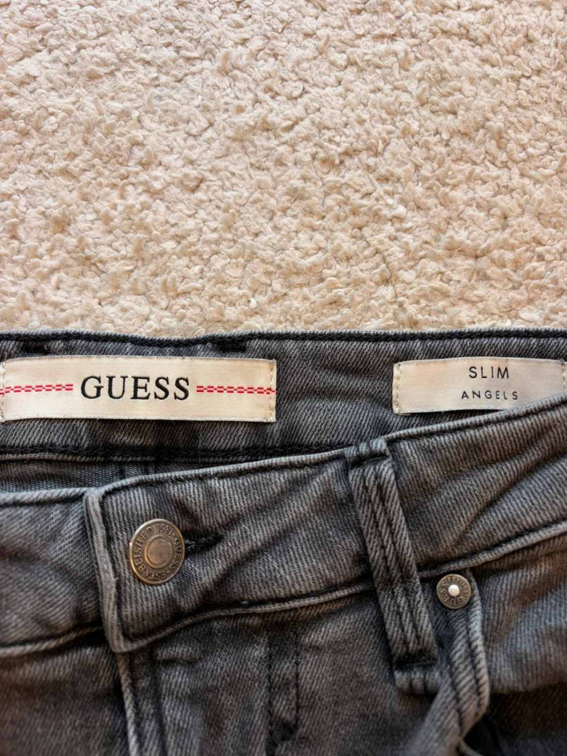 Jeans Slim Guess "Angels" Gris - Taille W31