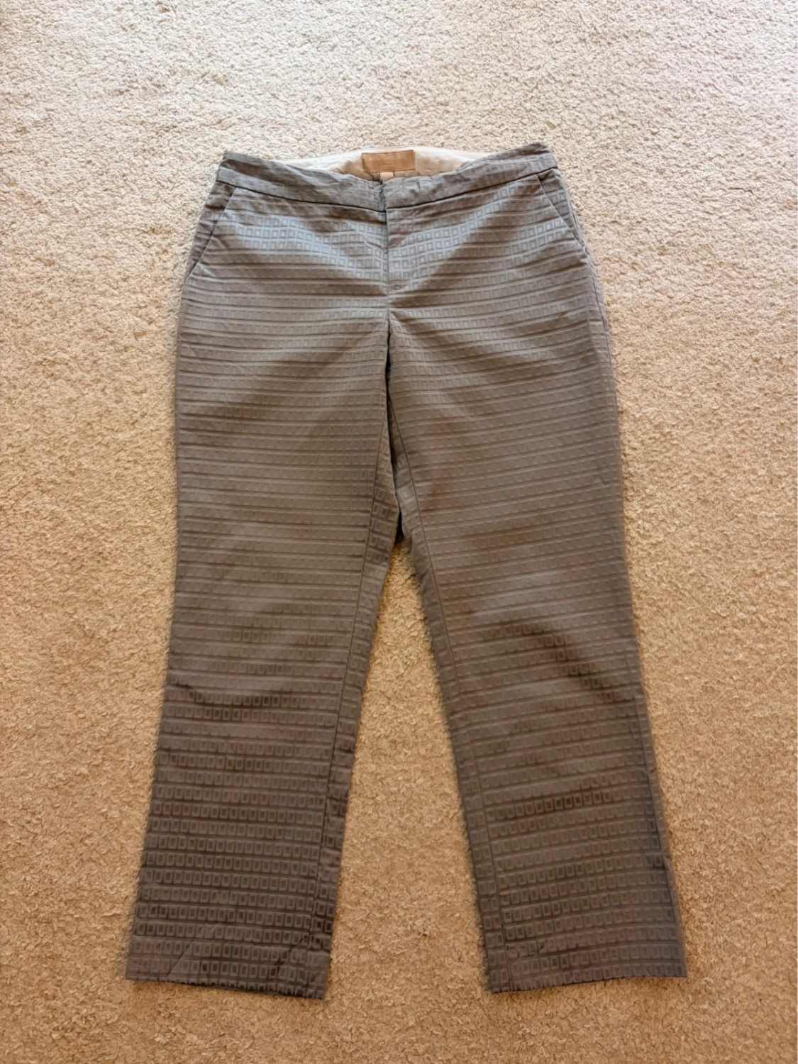 Pantalon Court Banana Republic Martin Fit Gris - Taille S
