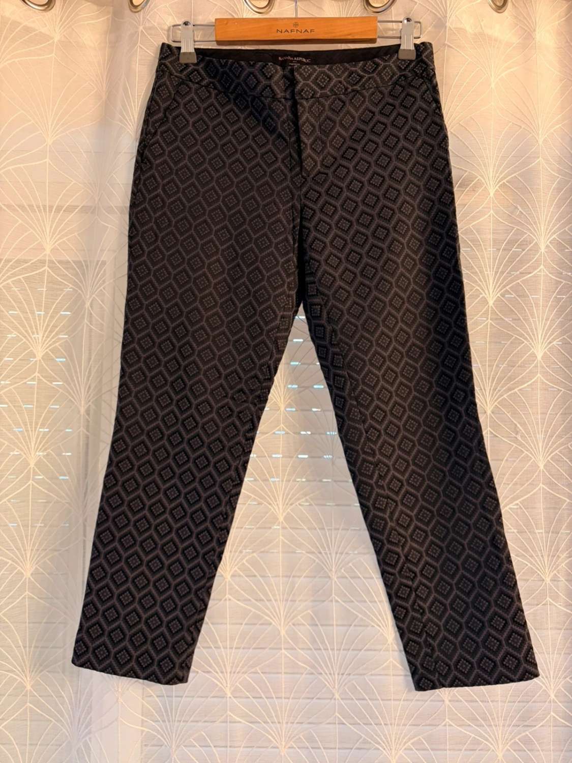 Pantalon Banana Republic Martin Fit Noir/Vert - Taille S