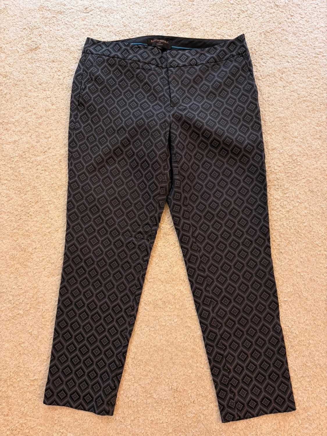 Pantalon Banana Republic Martin Fit Noir/Vert - Taille S