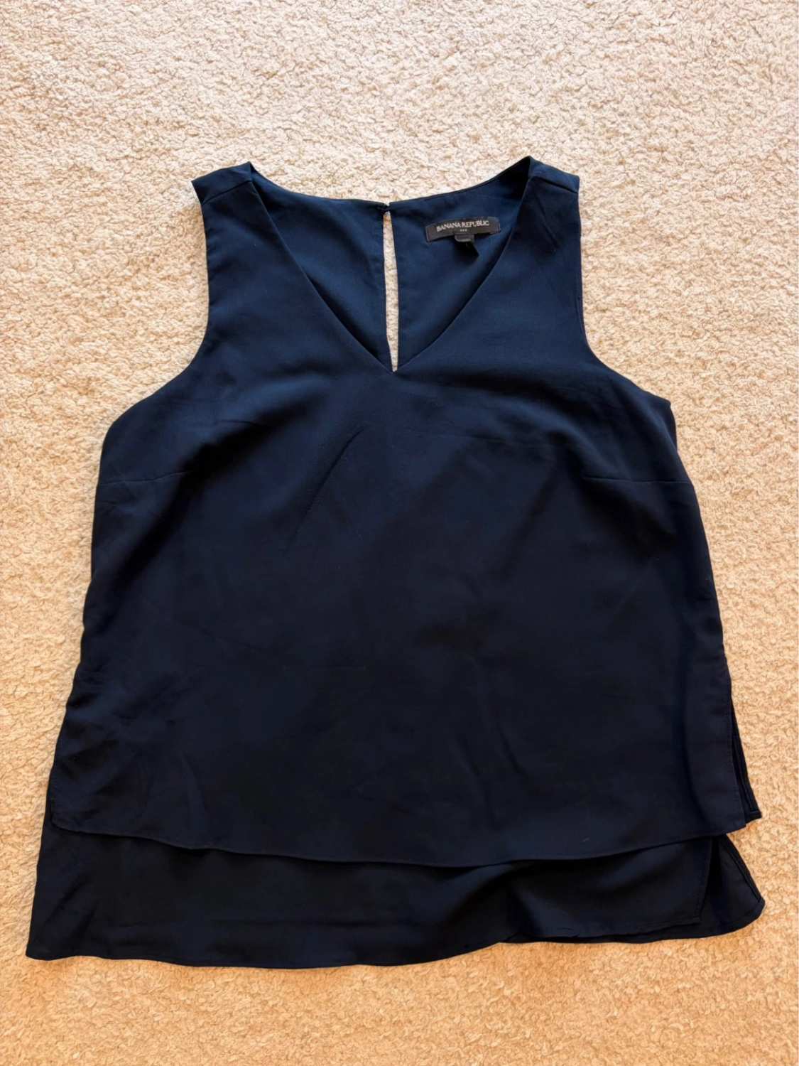Blouse sans manches Banana Republic Marine - XS
