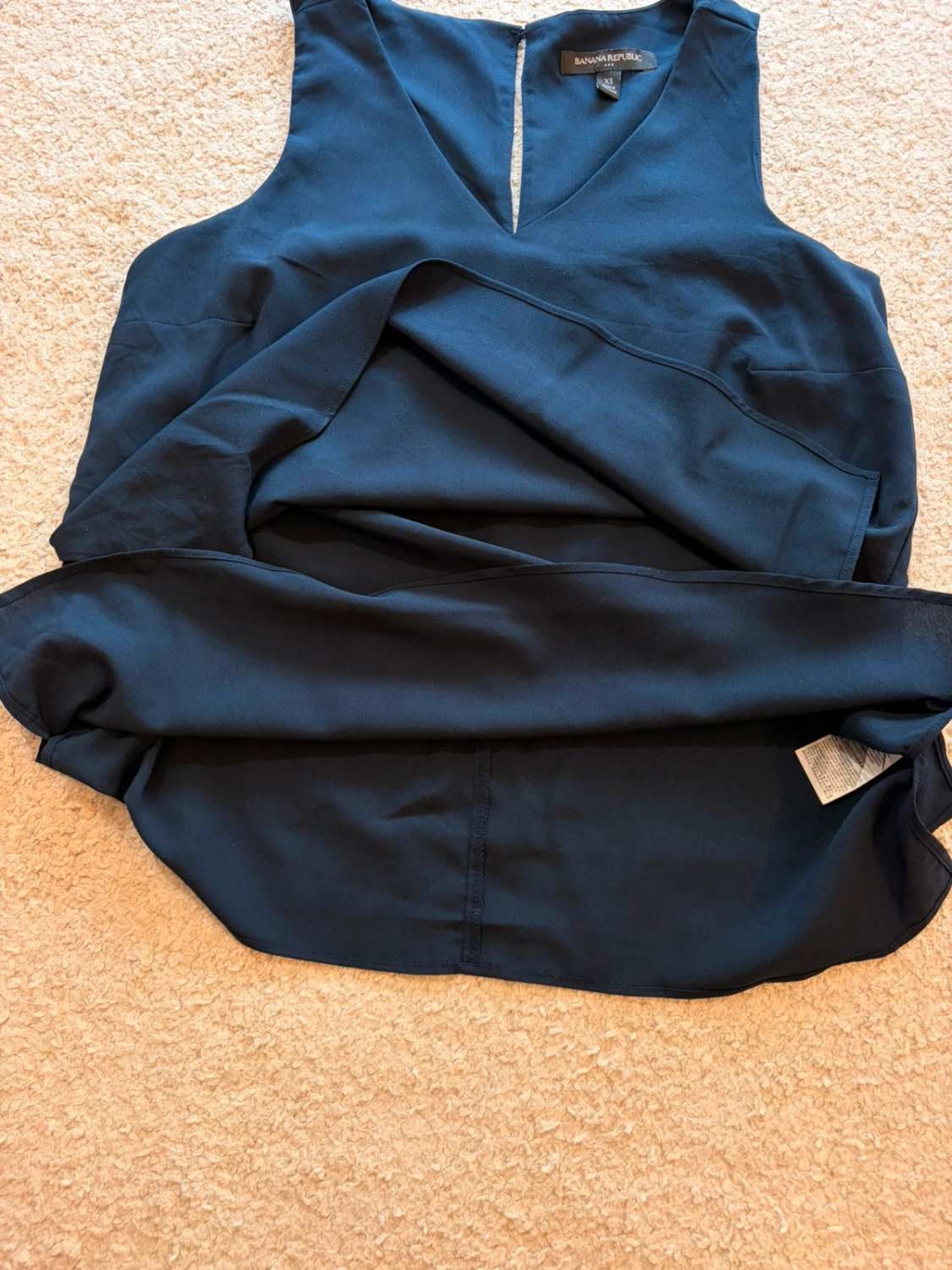 Blouse sans manches Banana Republic Marine - XS