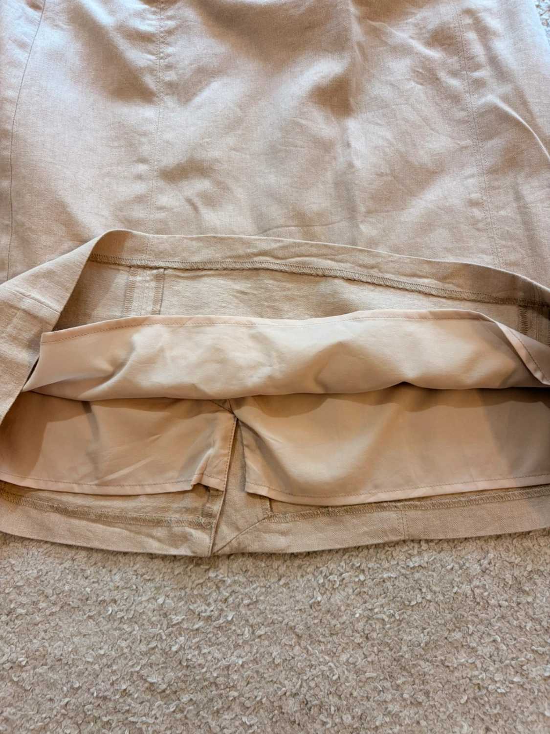 Jupe Banana Republic Beige Lin & Coton - Taille L