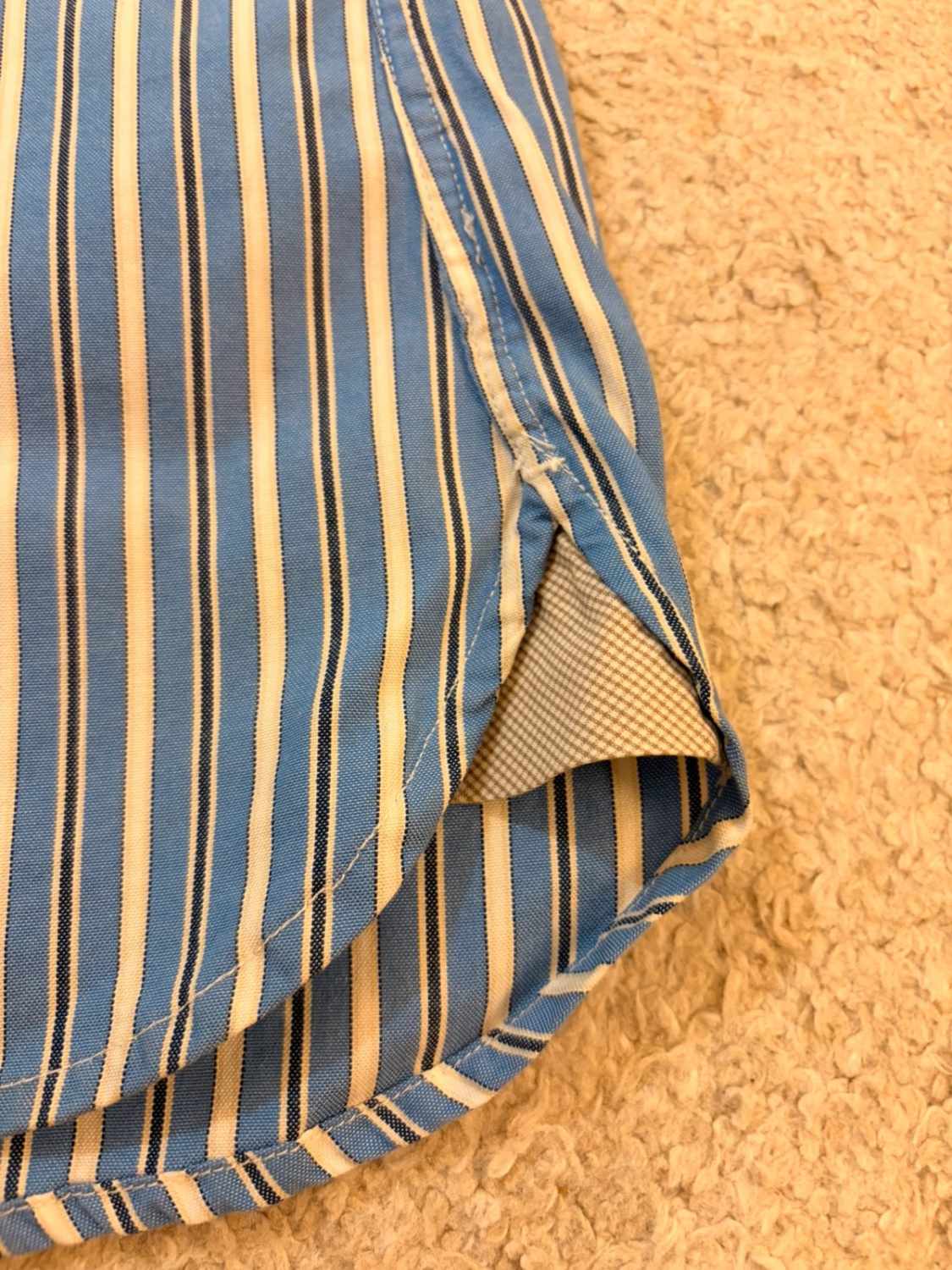 Chemise Tommy Hilfiger 80’s Two Ply Marine & Blanc - XL