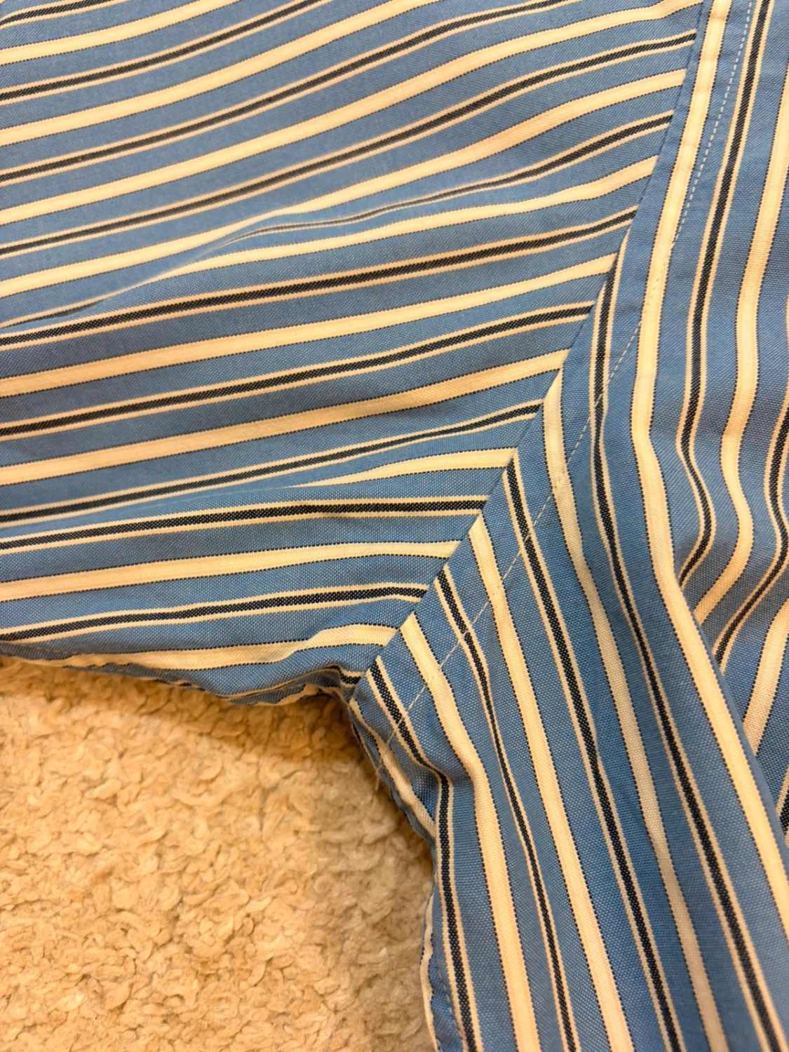 Chemise Tommy Hilfiger 80’s Two Ply Marine & Blanc - XL