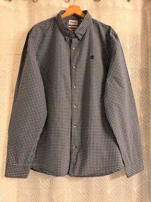 🟦 Chemise Timberland Slim Fit Marine & Bleu Clair - XXL