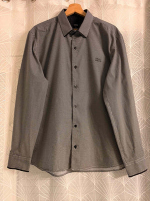 ⬛ Chemise Hugo Boss à motifs Noir & Blanc - XL