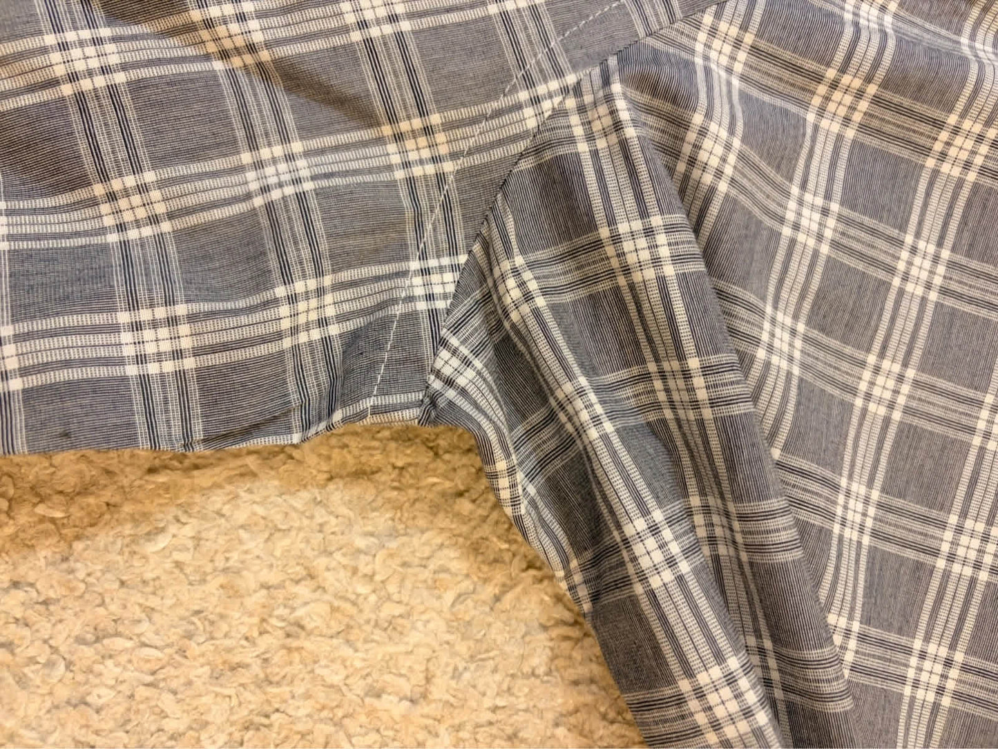 👔 Chemise Tommy Hilfiger 80’s Two Ply Gris & Blanc - M/L