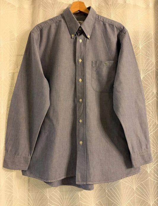 🐊 Chemise Lacoste Blanc & Marine - 42 (S)