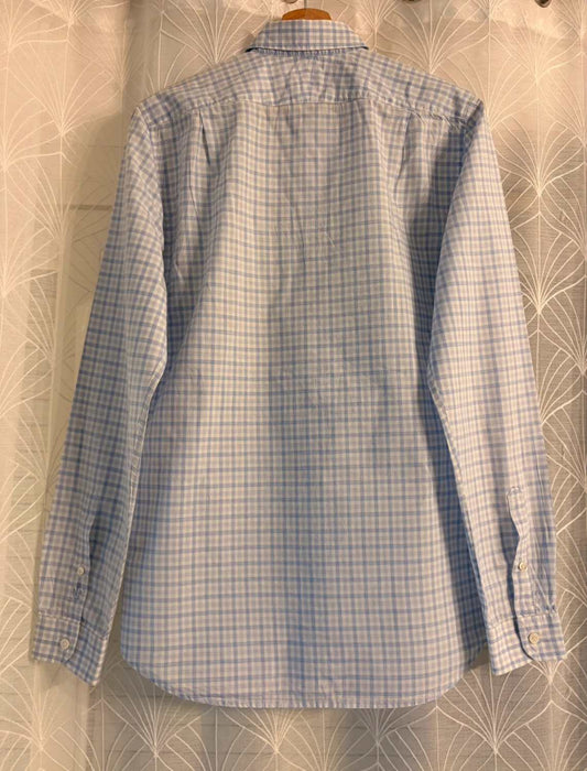 🐊 Lacoste Slim Fit Light Blue & White Shirt - 38 (S)