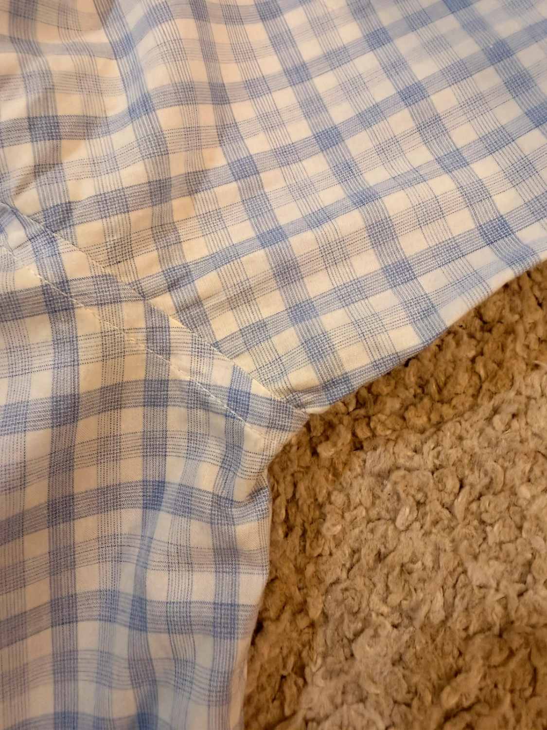 🐊 Chemise Lacoste Slim Fit Bleu Clair & Blanc - 38 (S)