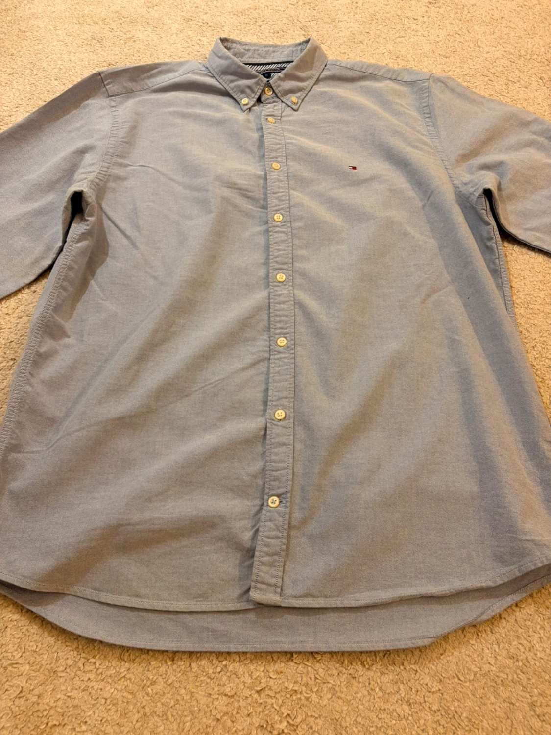 🔵 Chemise Tommy Hilfiger New York Fit Bleu Clair - XL