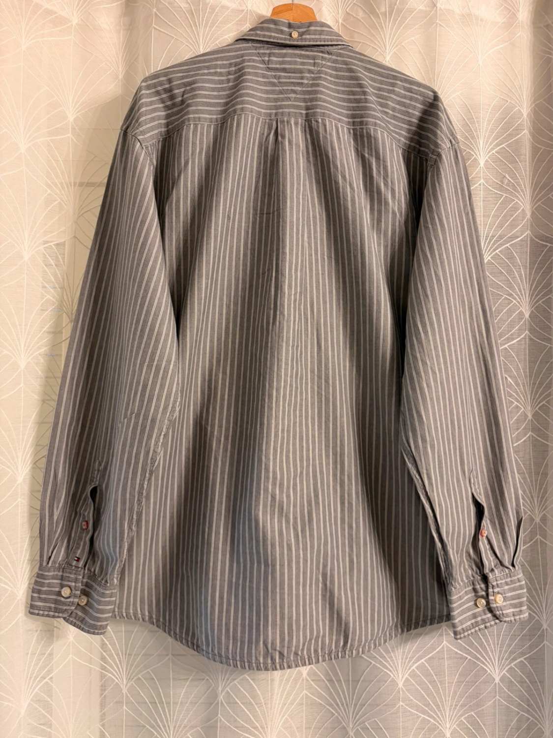 Camicia Tommy Hilfiger Classic Fit Grigio & Bianco - XXL