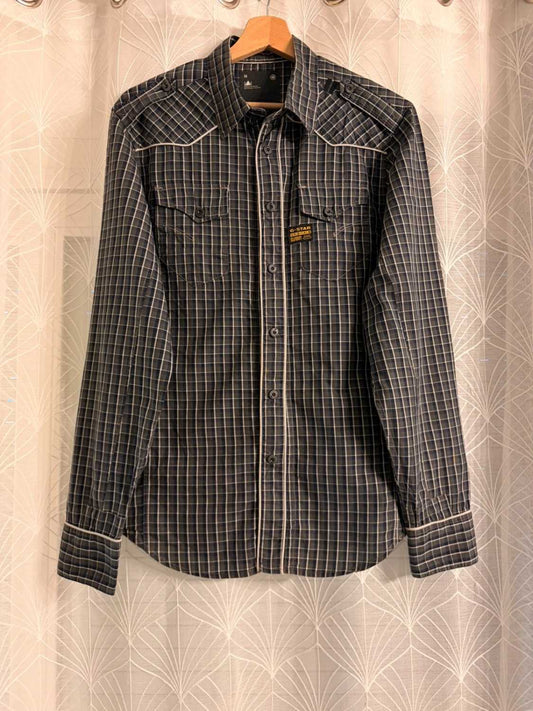 👕 Chemise G-Star Raw Slim Fit Gris, Marine & Noir - M