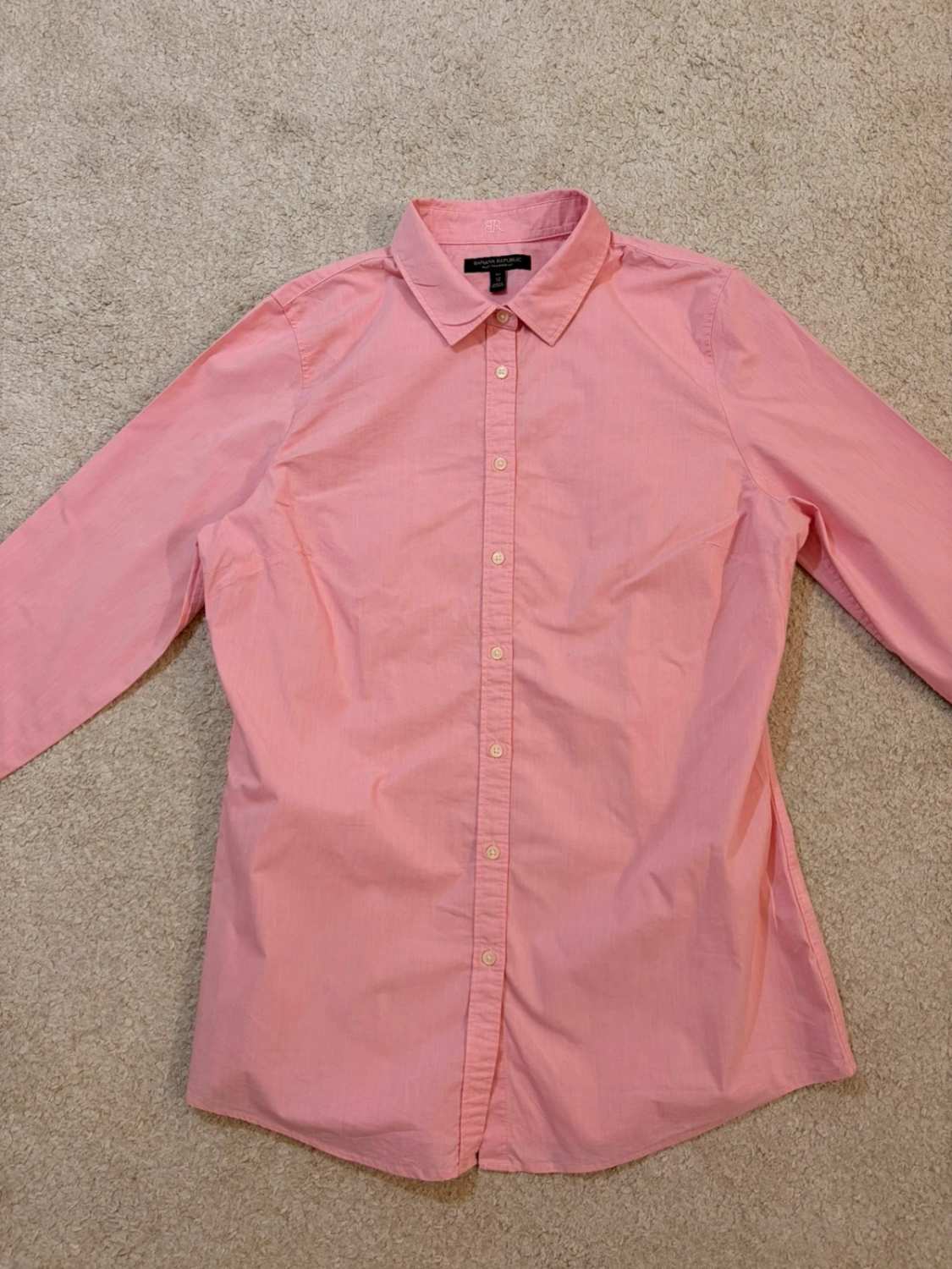 🌸 Banana Republic "Riley Tailored Fit" Pink Shirt - L