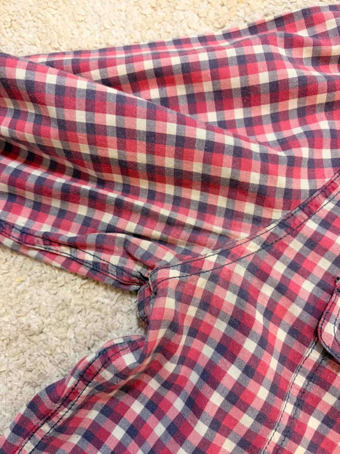 👕 Chemise Gap Classic Fit Rouge, Blanc & Marine - L