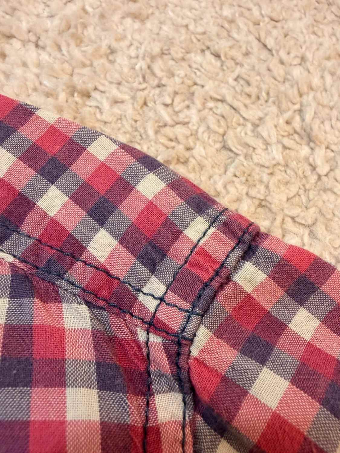 👕 Chemise Gap Classic Fit Rouge, Blanc & Marine - L