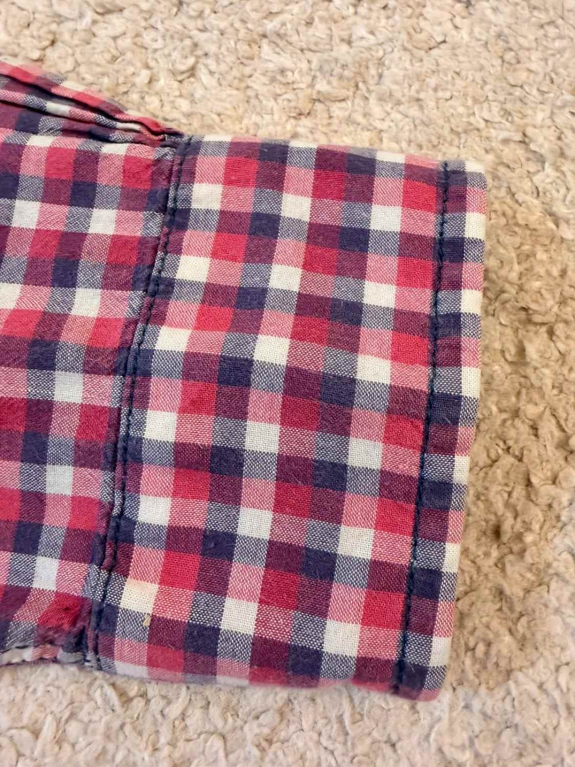 👕 Chemise Gap Classic Fit Rouge, Blanc & Marine - L