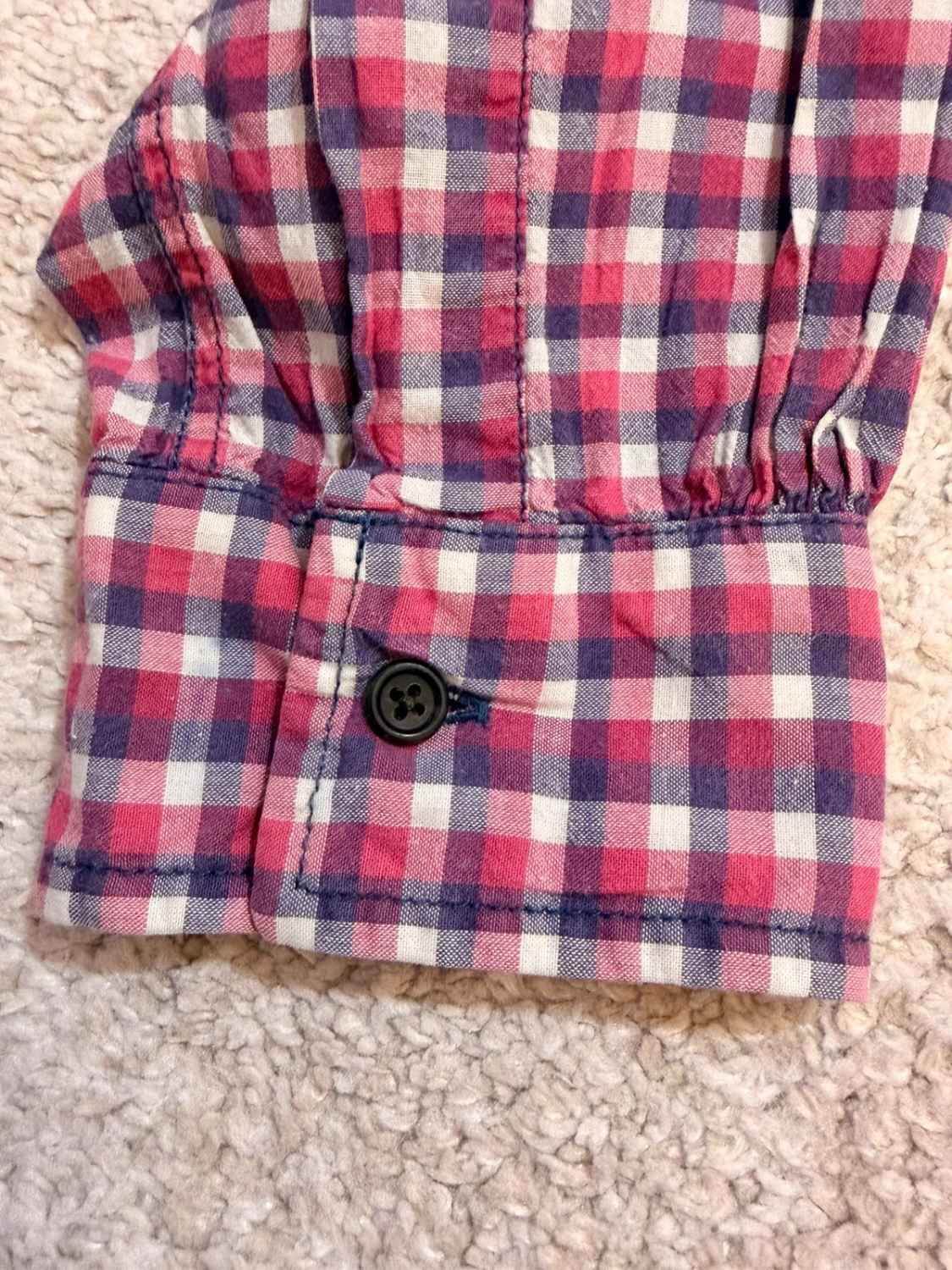 👕 Chemise Gap Classic Fit Rouge, Blanc & Marine - L