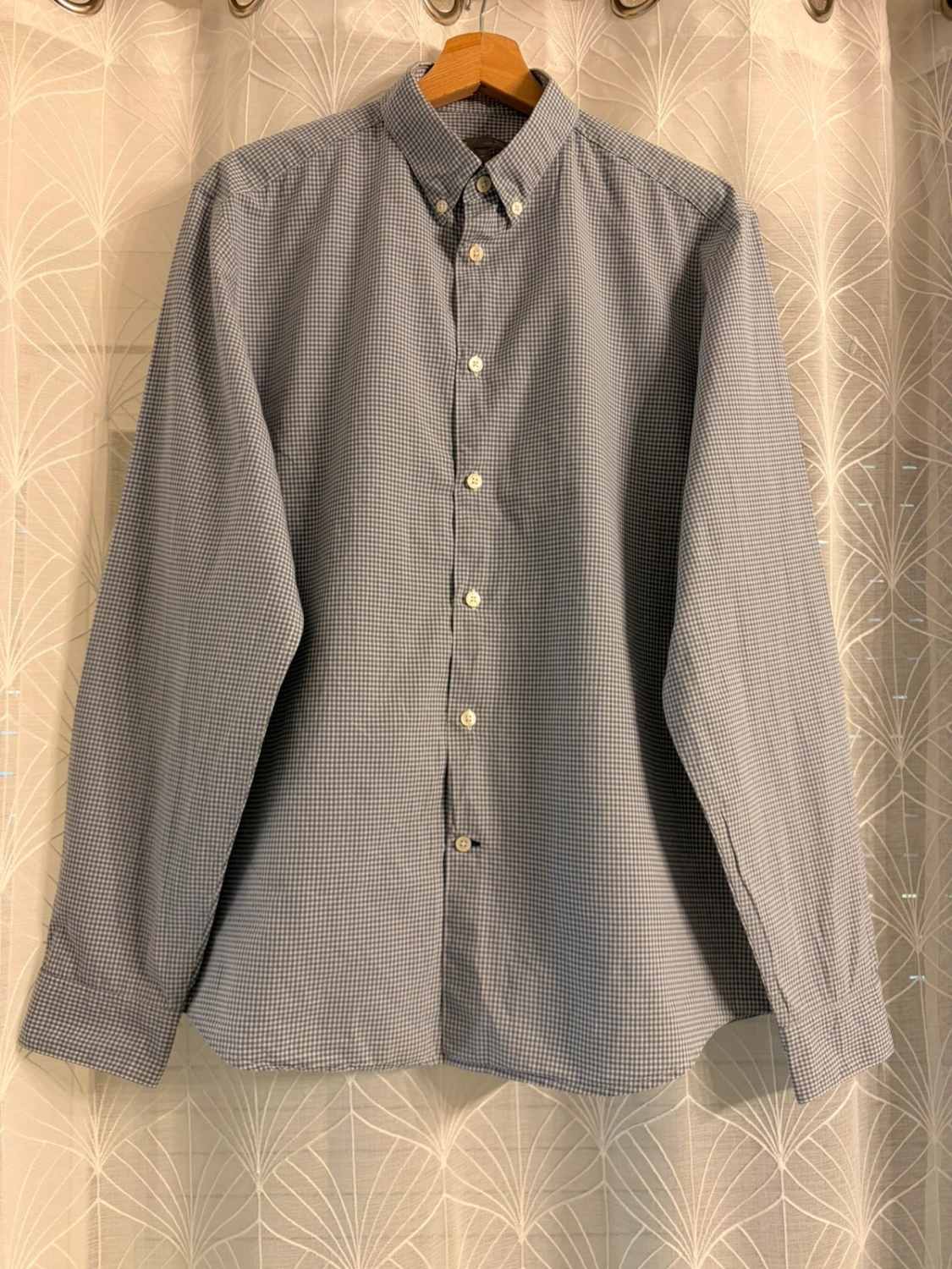 👕 Chemise Gap Classic Fit Blanc, Gris & Marine - M