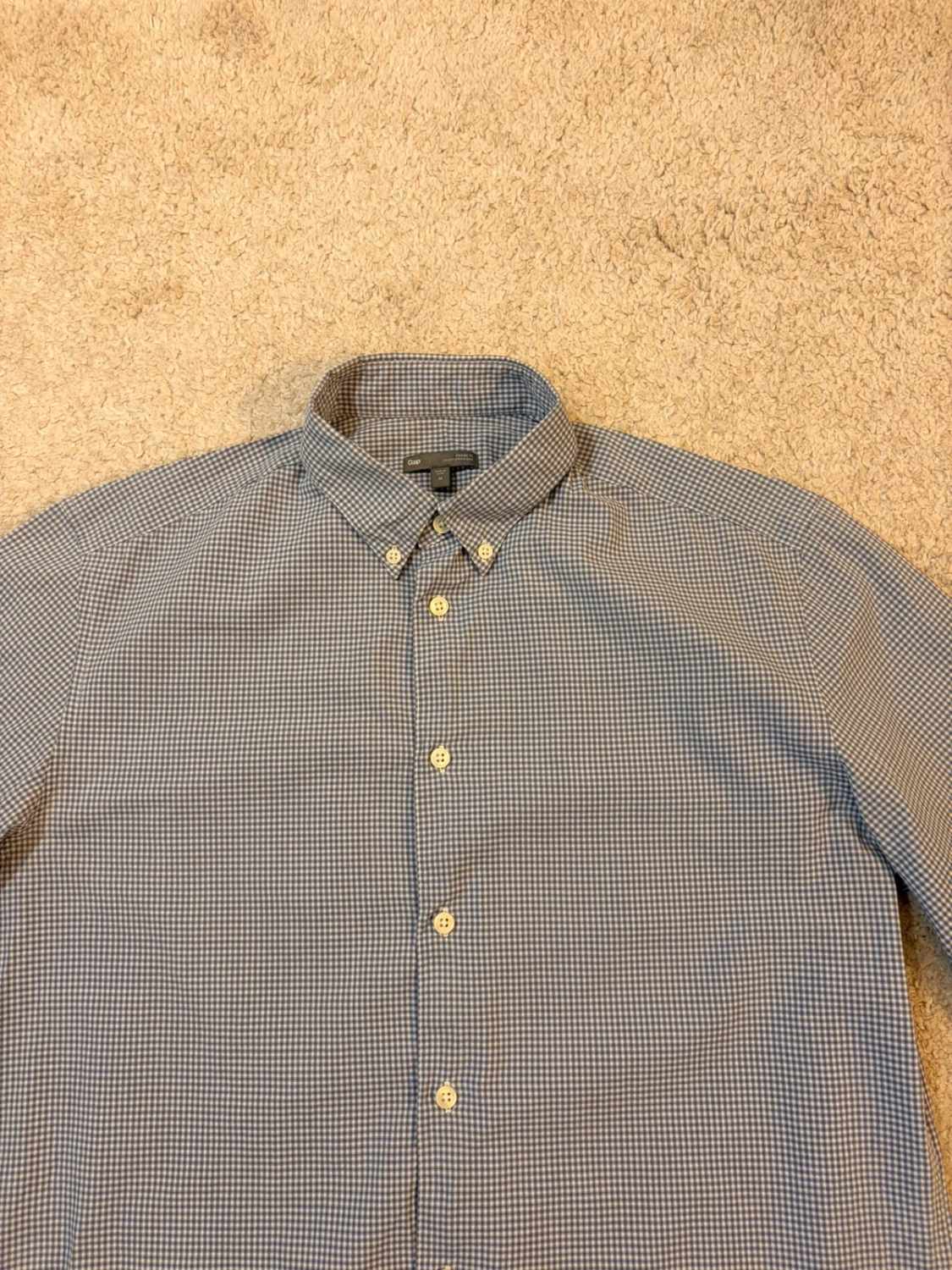 👕 Chemise Gap Classic Fit Blanc, Gris & Marine - M