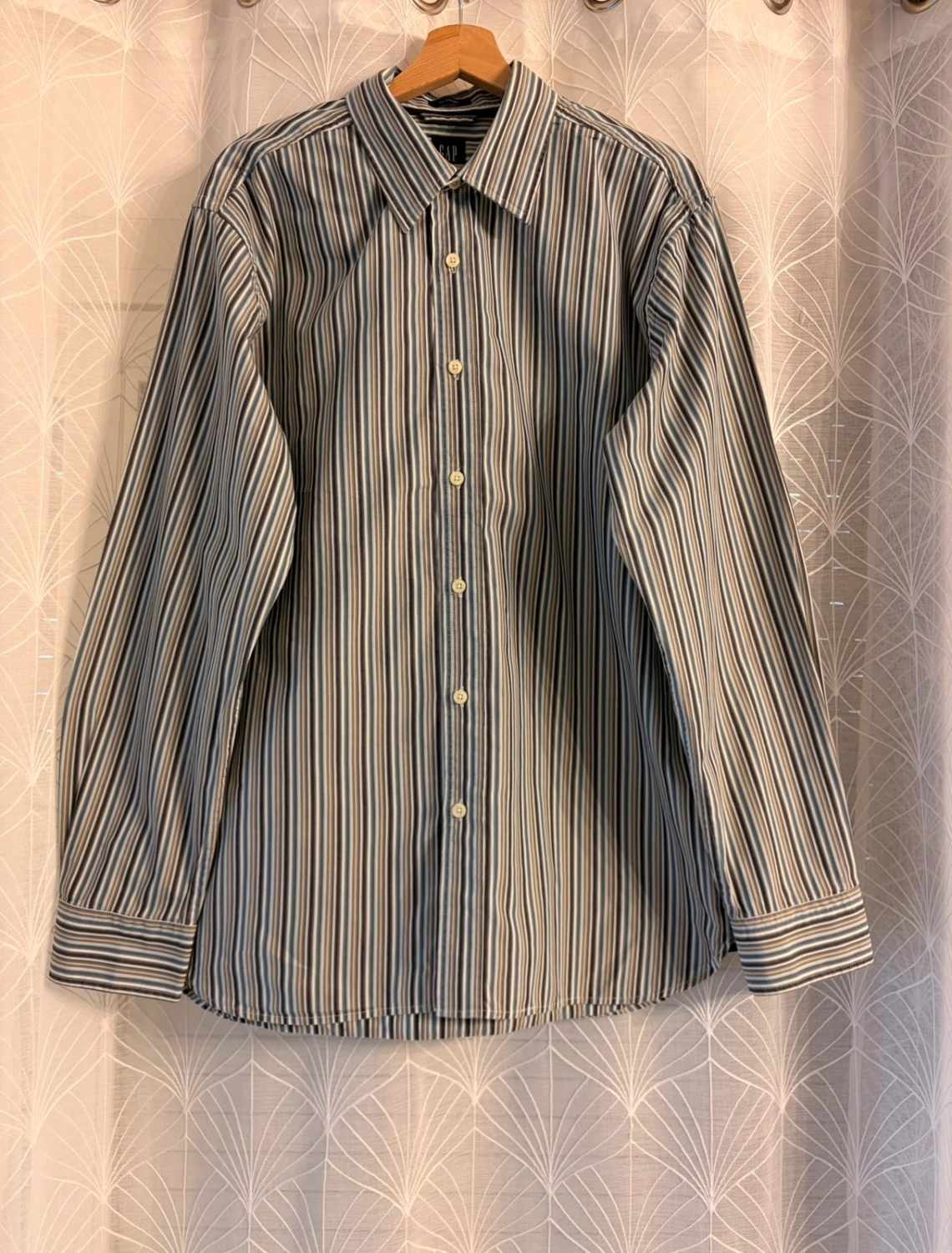 👕 Chemise Gap Classic Noir, Blanc, Kaki & Bleu - L