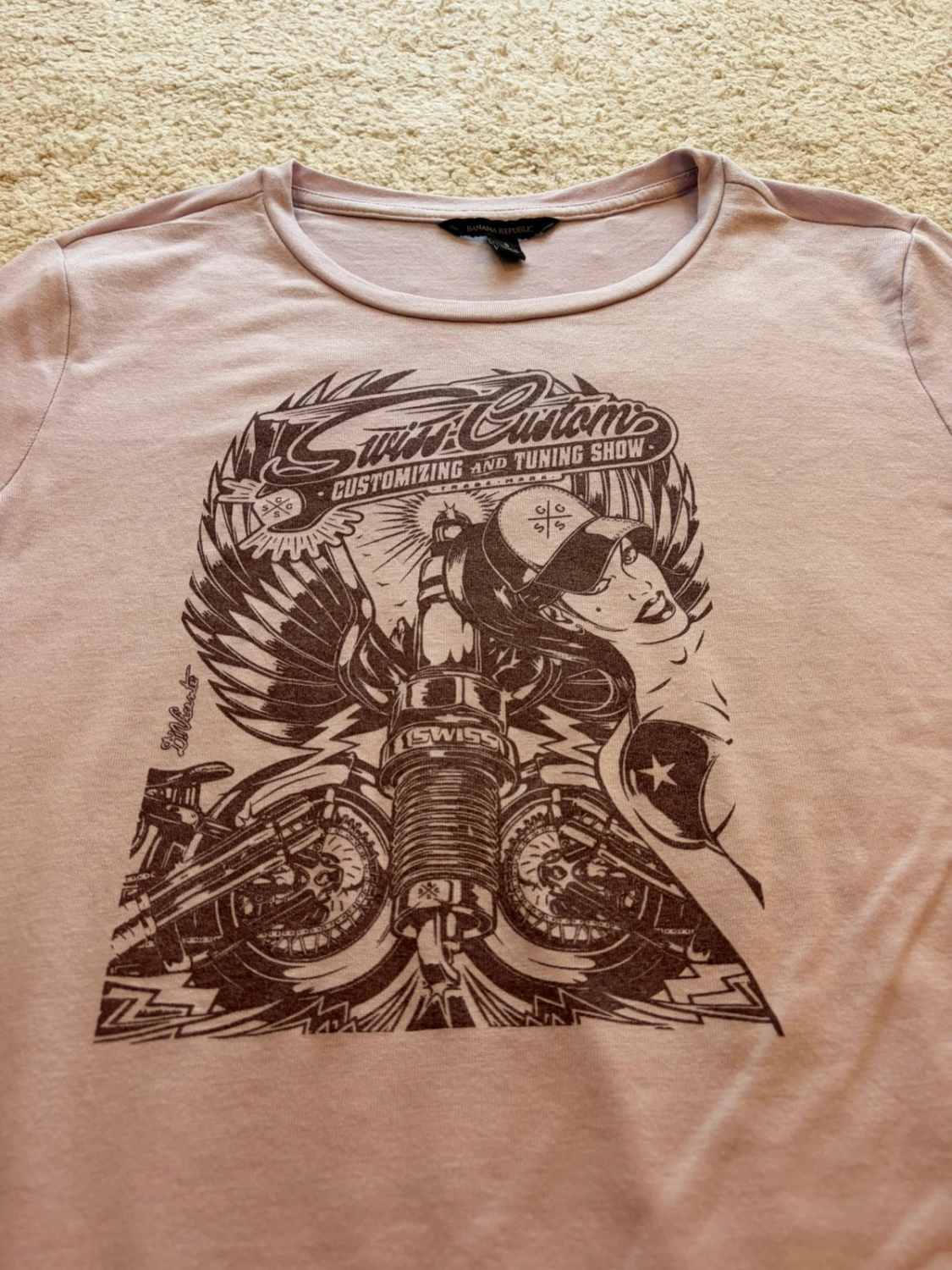 💜 T-shirt imprimé Banana Republic Lilas - S