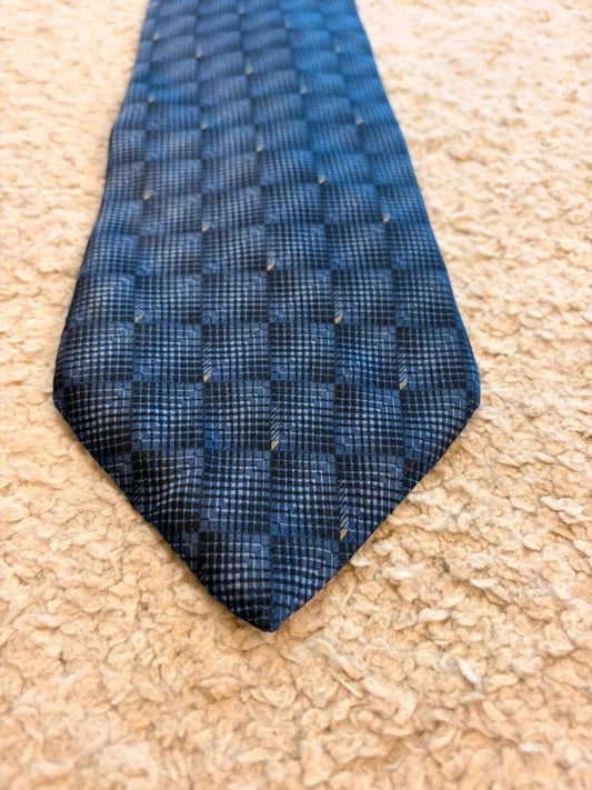 👔 Cravate Bill Blass - Soie Noir & Bleu