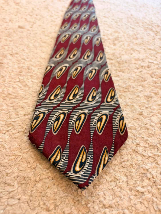 👔 Cravate Matrix by Format - Soie Bordeaux